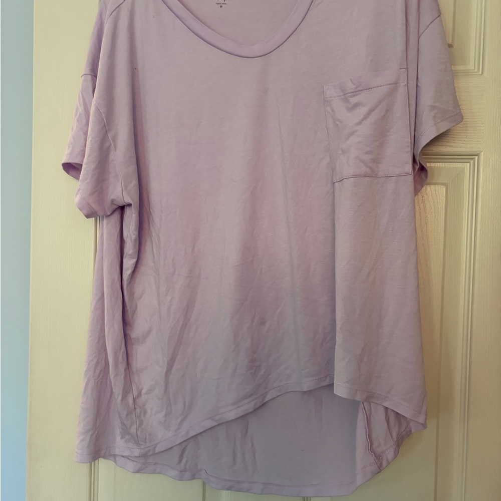 LOFT Light Purple Short Sleeve Tee